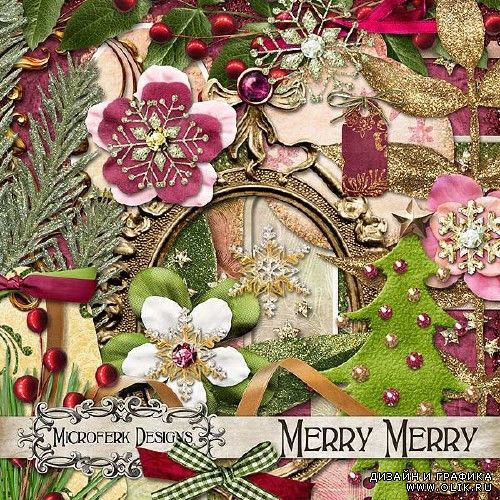 Новогодний скрап-набор - Merry Merry 