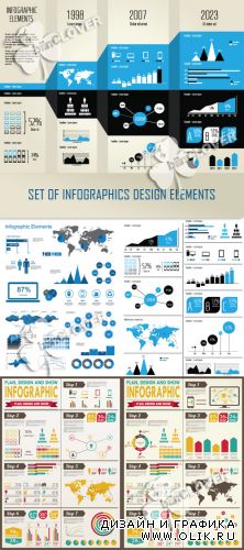 Set of infographics design elements 0365