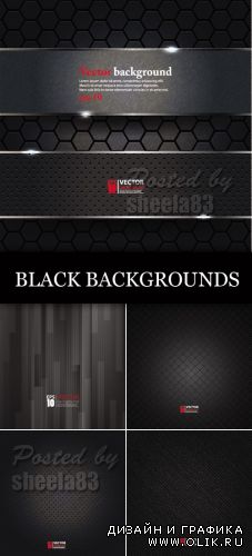Black Metal Backgrounds Vector