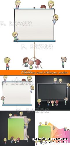 Дети и экран | Children and Screens vector
