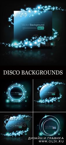 Abstract Disco Backgrounds Vector
