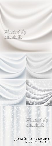 White Abstract Backgrounds Vector