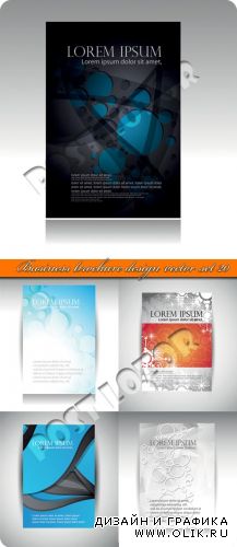 Бизнес брошюра часть 20 | Business brochure design vector set 20