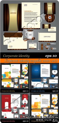 Корпоративный стиль часть 9 | Corporate identity template vector set 9