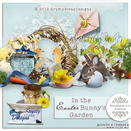 Скрап-набор Easter Bunny's Garden - Сад Пасхального Кролик