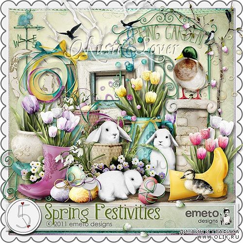 Скрап-набор Spring Festivities - Весенний Праздник