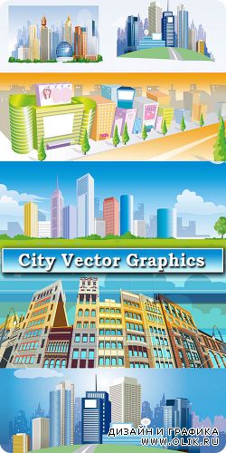 Векторная графика большого города / Vector graphics of big city