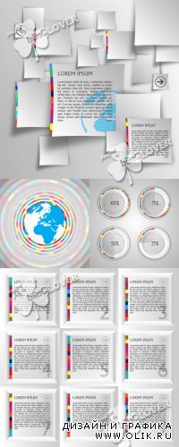 Infographic modern template 0395