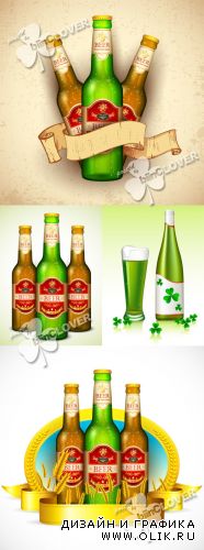 Illustration of beer bottles 0397