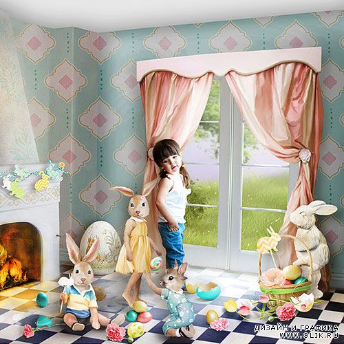 Скрап-набор Bunny Easter Hunting Stories - Сказки Пасхального Кролика