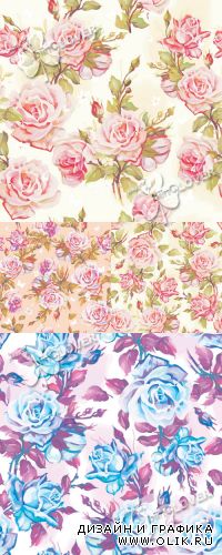Seamless pattern with roses 0405