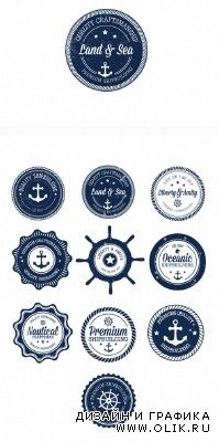 Nautical Badges Set 1