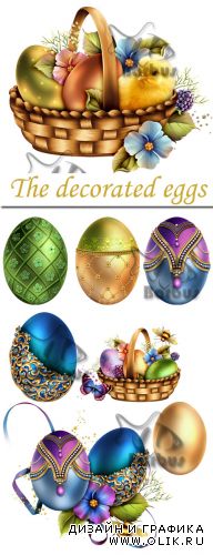 The decorated eggs