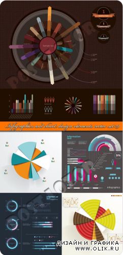 Инфографики и диаграммы часть 29 | Infographics and chart design elements vector set 29