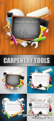 Carpentry Tools Backgrounds Vector