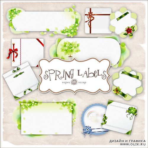 Collection of Spring Labels