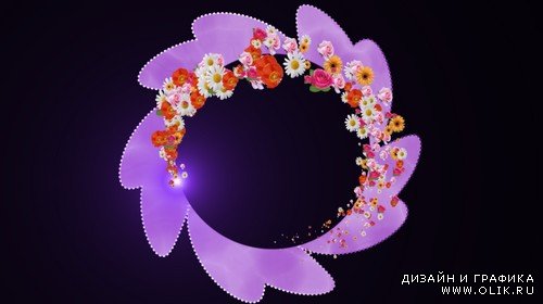 Футаж с альфаканалом - Аленький цветочек