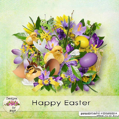 Пасхальный скрап-набор - Happy Easter
