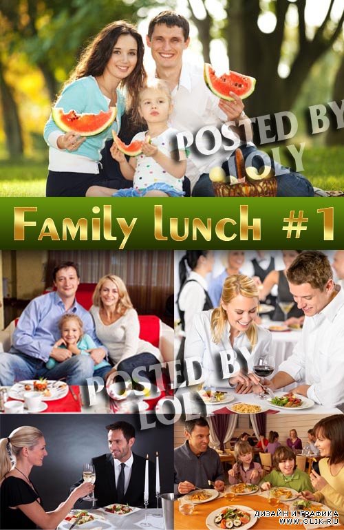 Семейный обед #1 - Растровый клипарт
