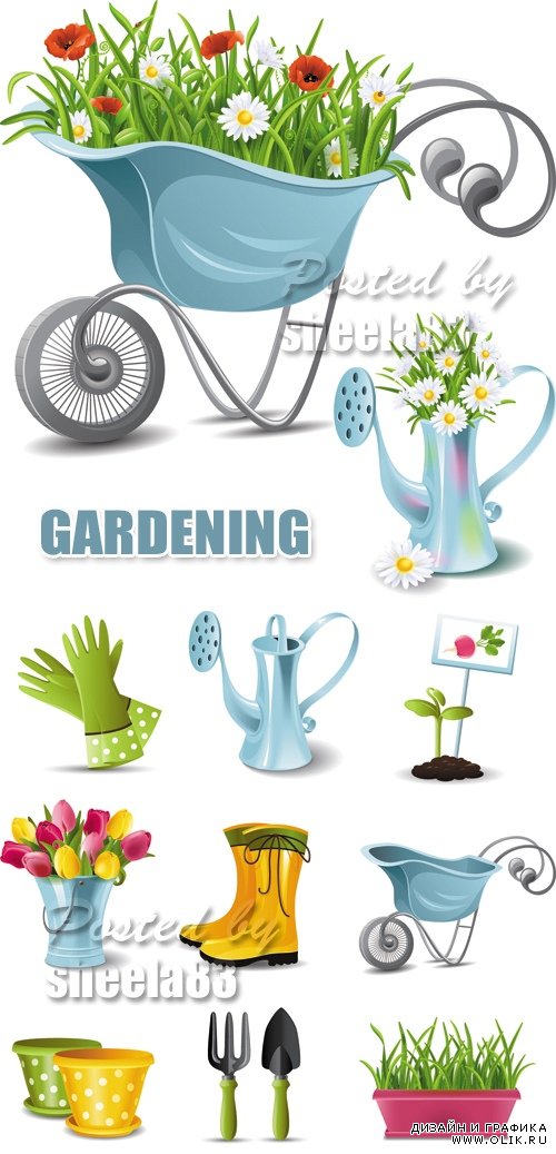 Spring Gardening Vector
