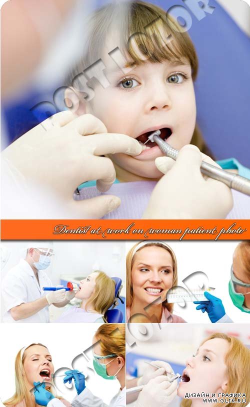 Дантист с пациентом | Dentist at work on woman patient photo