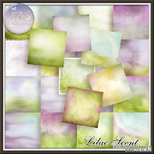 Цифровой скрап-комплект - Lilac Scent