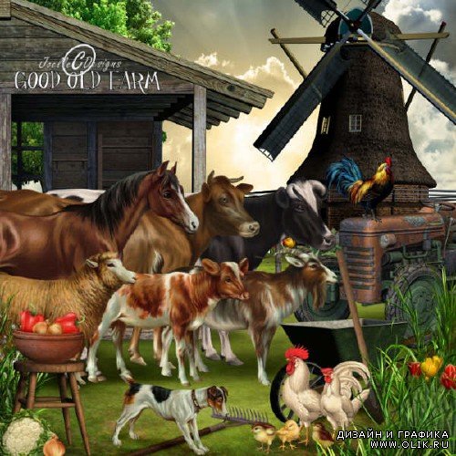 Цифровой скрап-набор - Good Old Farm