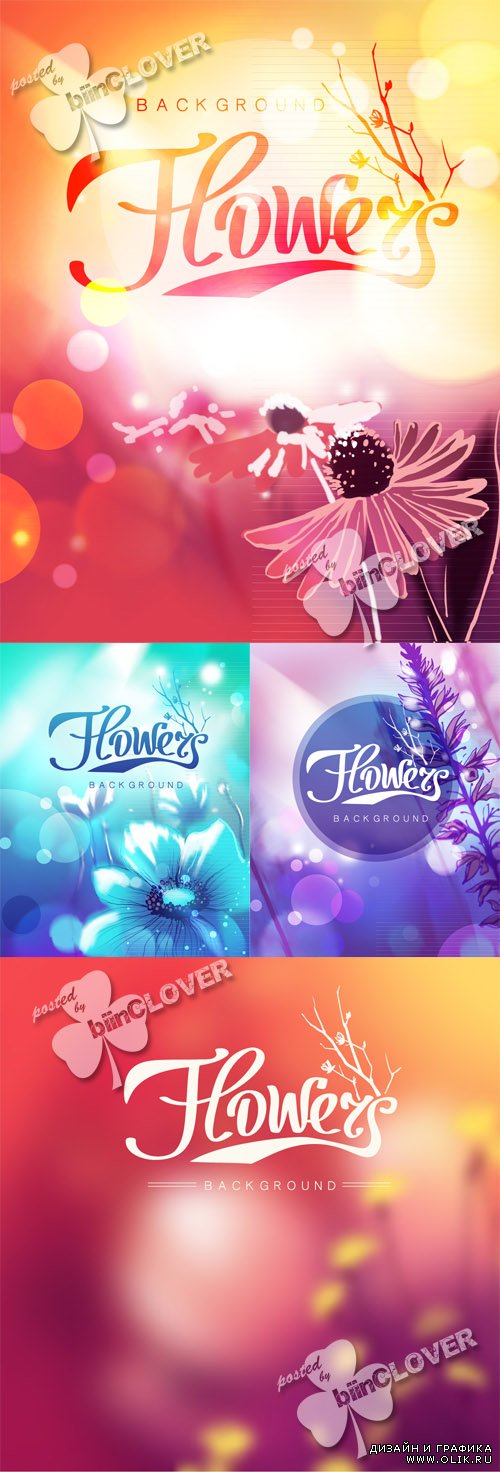 Colorful floral background 0443