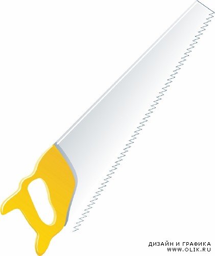 Инструмент: пила, ножовка, лобзик (векторный сток)