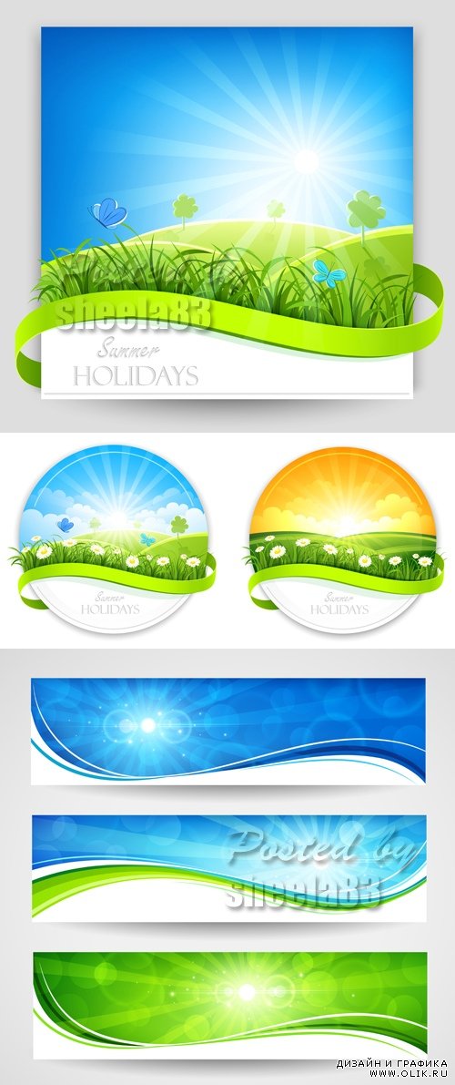 Nature Banners Vector