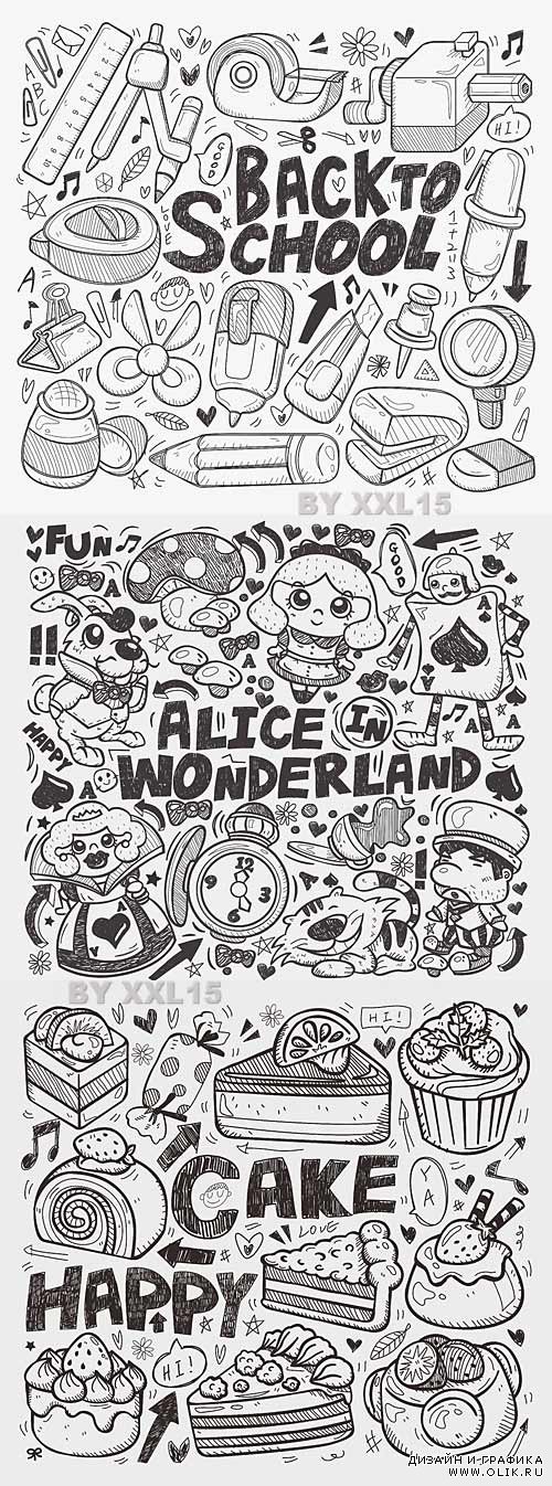 Doodle icons and elements 2