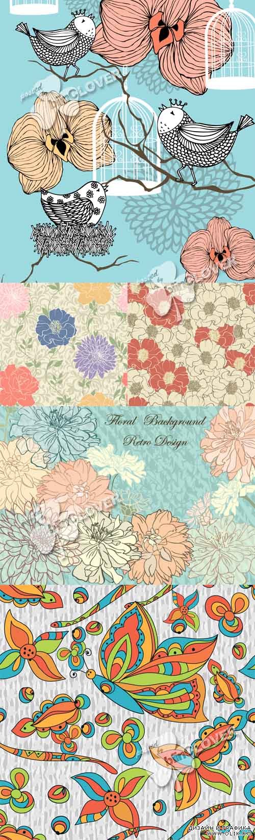 Floral seamless background 0461