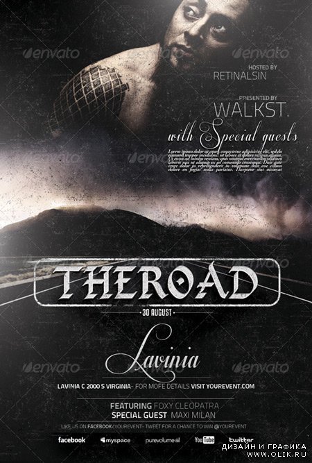 The Road Flyer Template