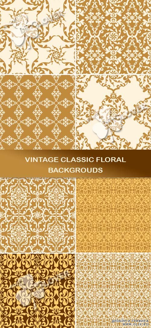 Vintage classic floral backgrounds 0466