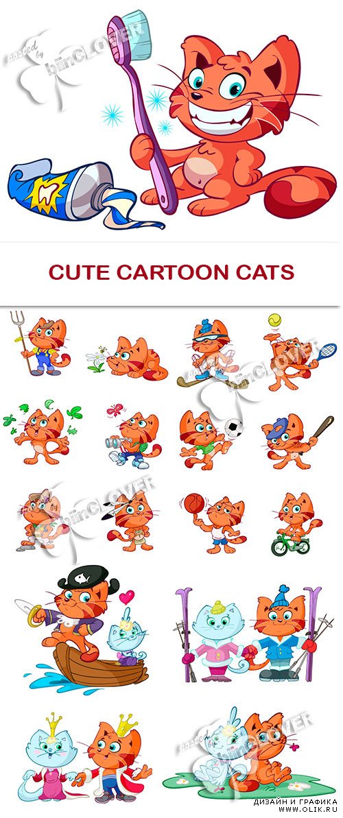 Cute cartoon cats 0471
