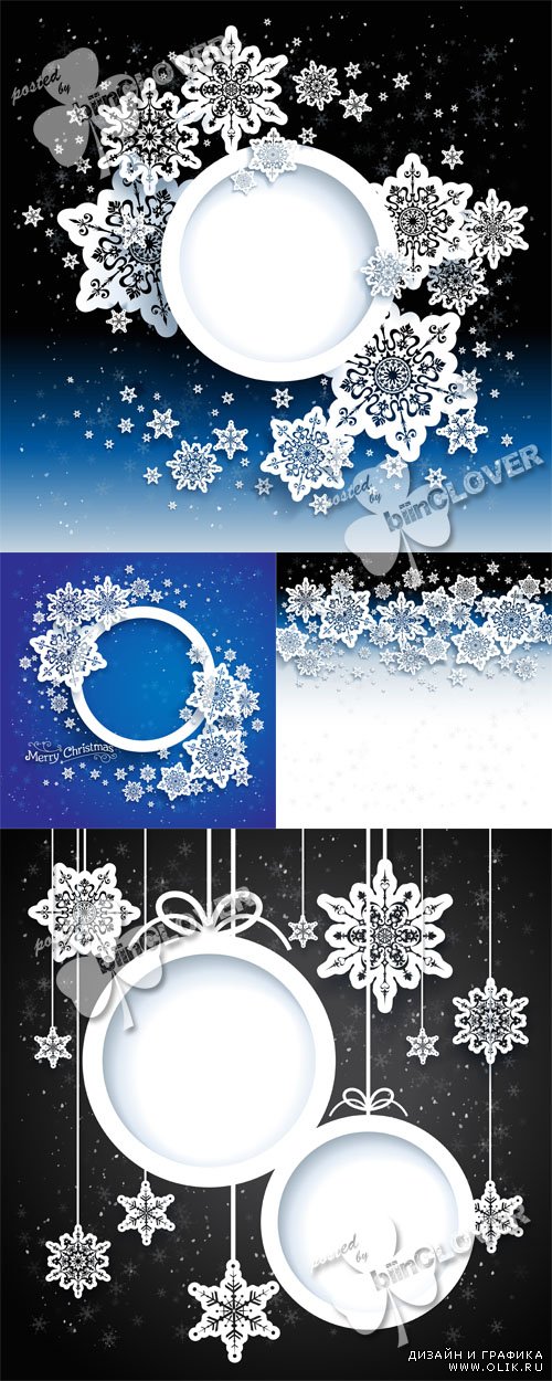 Christmas background with snowflakes 0478