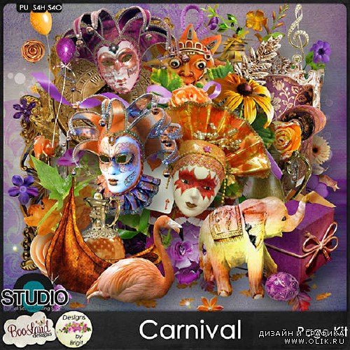 Яркий скрап-комплект - Carnival