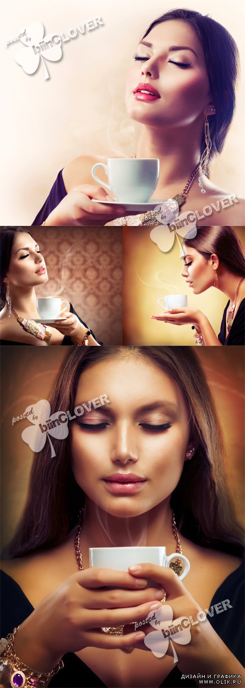  Woman with cup of coffee 0489