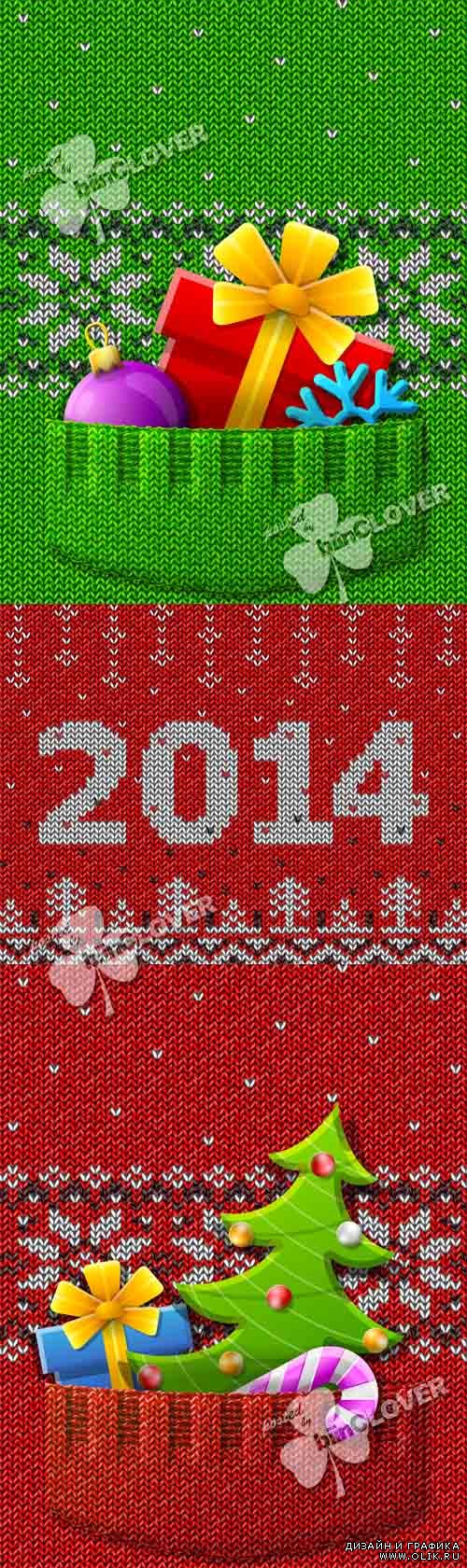 New Year 2014 knitted cards 0492
