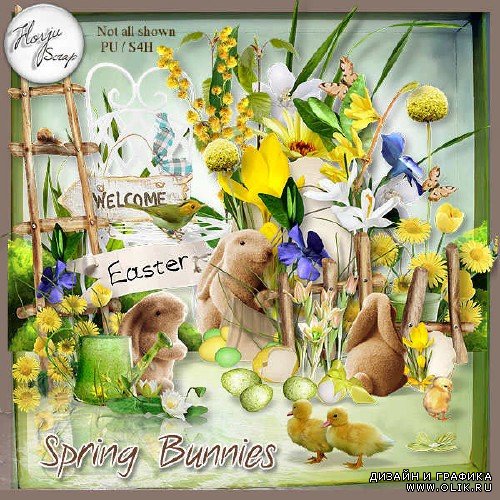 Скрап-комплект - Spring Bunnies