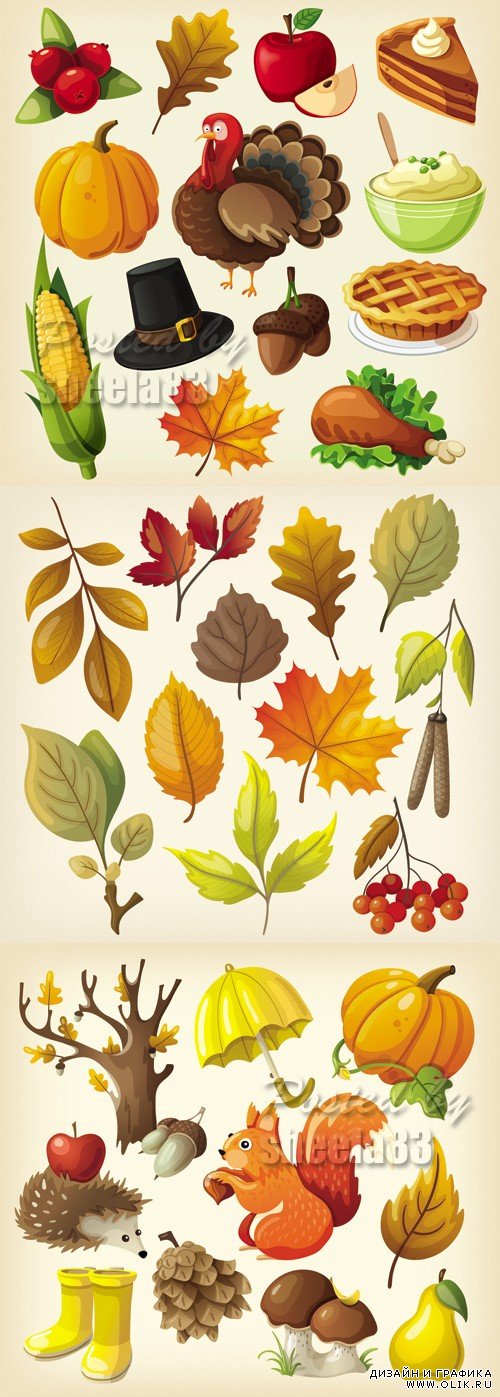 Autumn Icons Vector