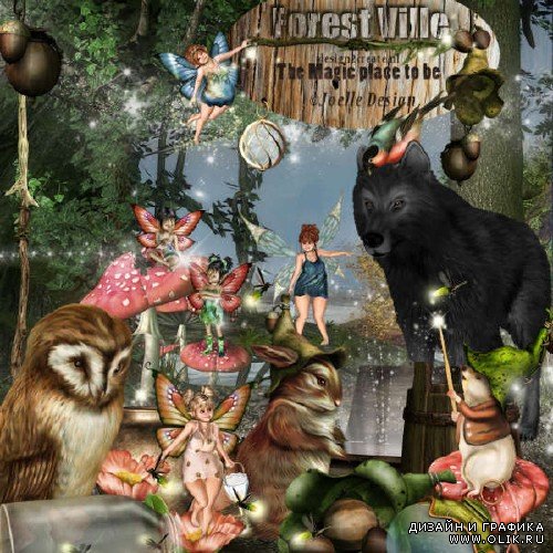 Скрап-набор - Forest Ville