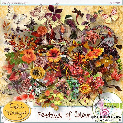 Цифровой скрап-комплект - Фестиваль цветов
