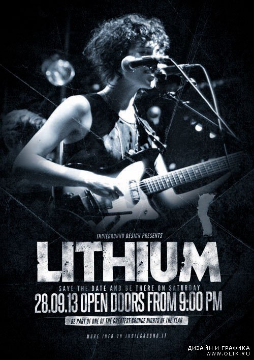 Indie Lithium Flyer Template PSD