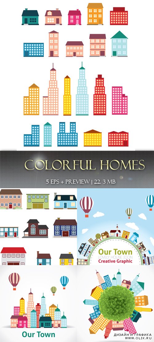 Colorful homes