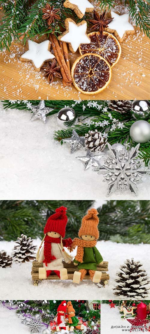 Christmas decorations - Новогодние декоративные фоны