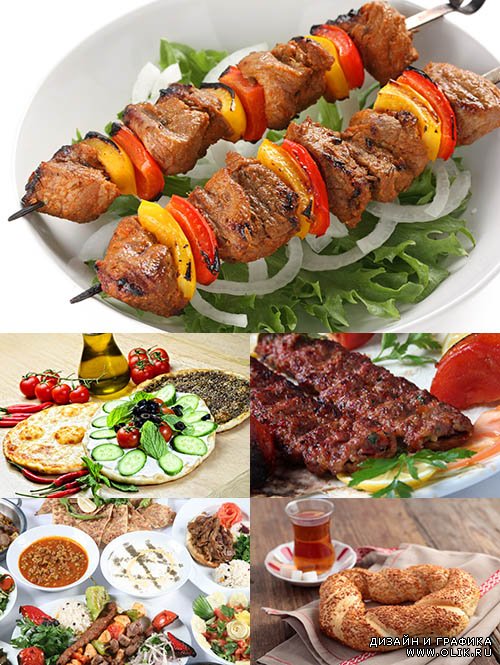 Растровый клипарт - Турецкая еда