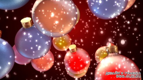 Новогодние Шарики (3 футажа) HD / Christmas Ball HD