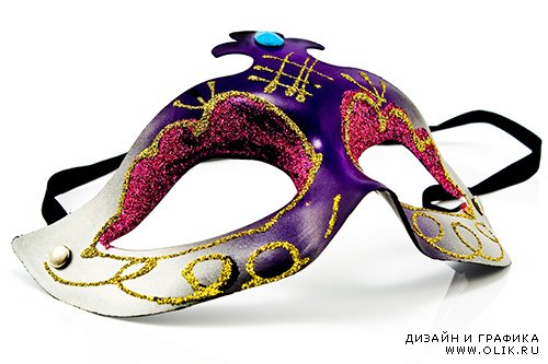 Растровый клипарт - Карнавальные маски 2