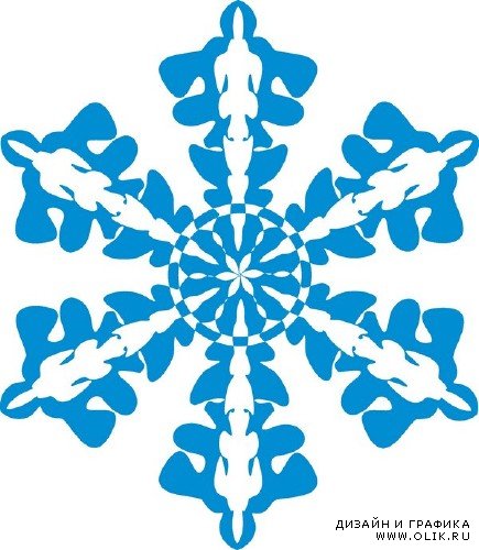 Снежинки - подборка вектора